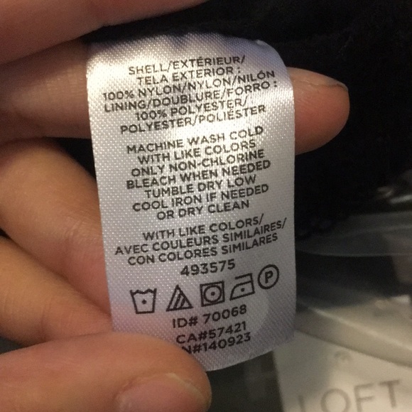 LOFT black velvet lace shell tank NEW - Picture 6 of 6